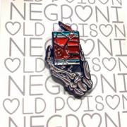 Old Poison Enamel Negroni Pin