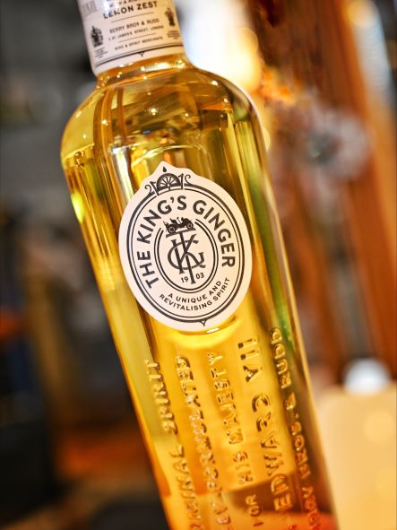 a bottle of ginger liqueur