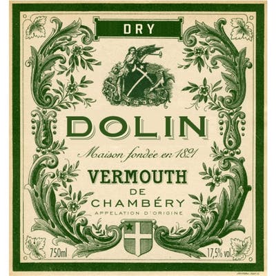 details of a vermouth label